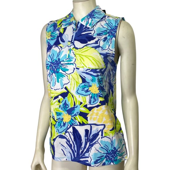 Rafaella$49 Women's Sleeveless Polo Shirt/top Lg NWT - Picture 6 of 10